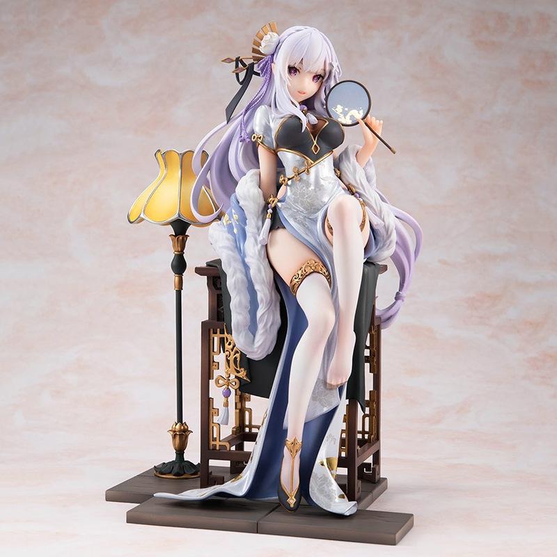 Re:Zero Emilia & Rem Cheongsam Elegant Beauty Figures