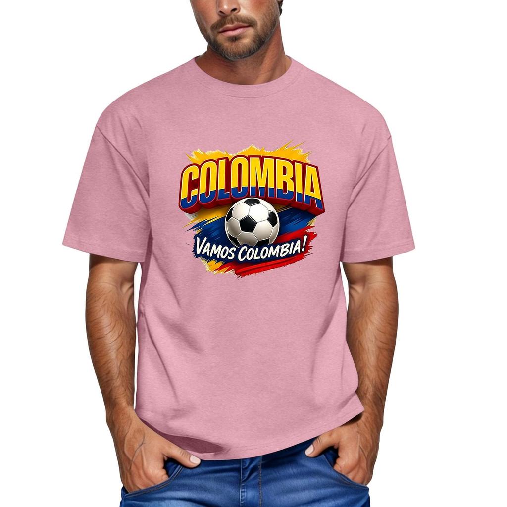 Men's Casual Short Sleeve Crew Neck T-Shirt Soccer Graphic Print Top Lightweight Comfortable Fit