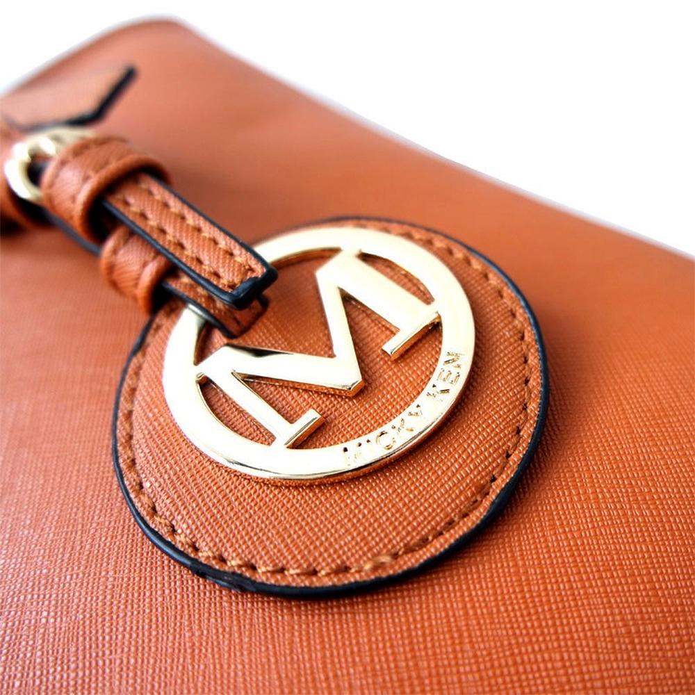 Fashion Lady Handbag Cross Grain Leather Shoulder Shopping Bag