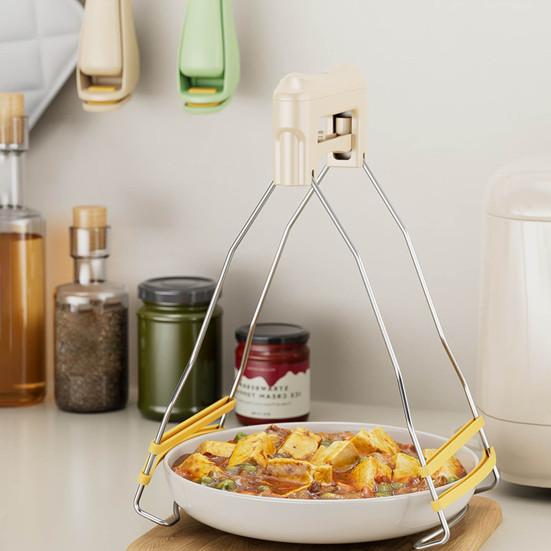 Anti-scalding Dish Tweezers Clip Holder Heat-Resistant Pan Gripper Secure Grip