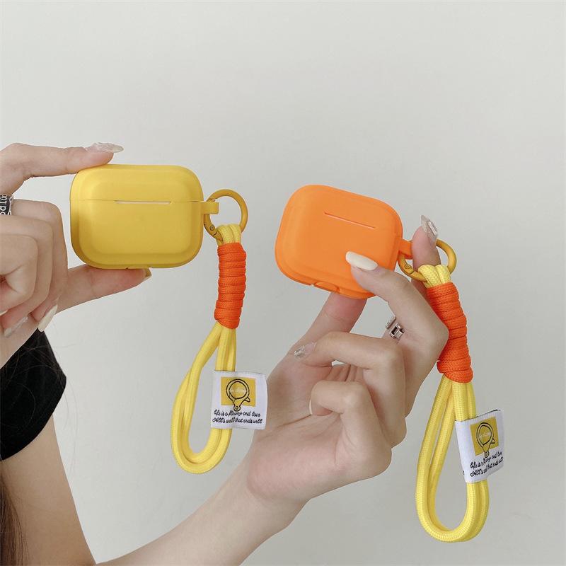 Simple Solid Color One-piece Suitable for AirPods 1 Generation Protective Case, Second Generation 1 Generation Pro1 Apple Bluetooth Headset Soft Case