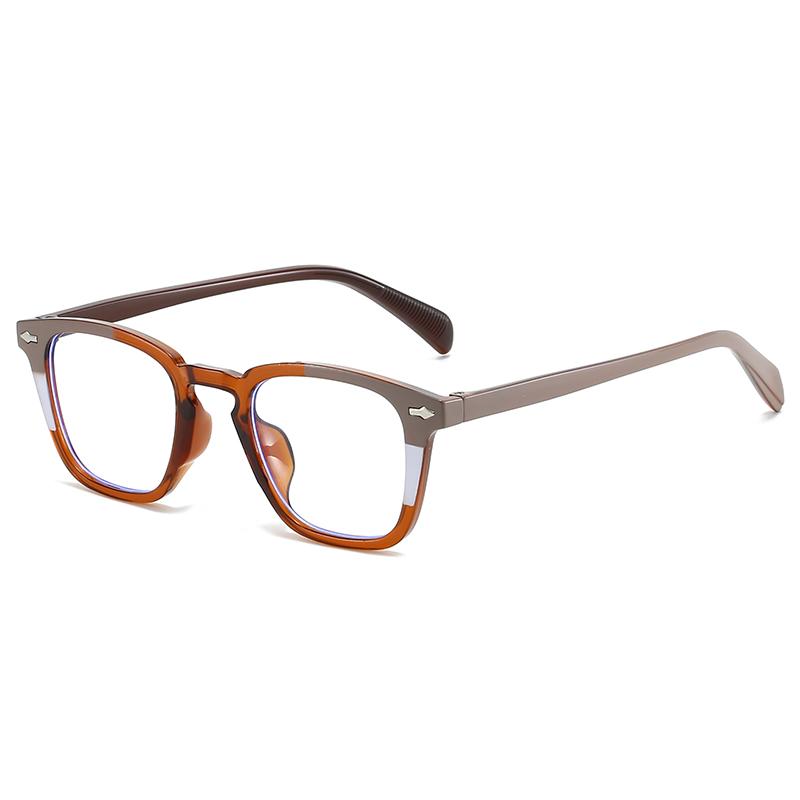 Anti-blue Lightweight Eyeglasses Exquisite Sweet Square Eyewear Female Retro Stylish Glasses Blue Lightweight Blocking Man Lady Eyeglas