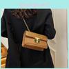 Nuova Borsa Quadrata Piccola Primavera 2024 Minimalista Stile Street Fashion Borsa a Spalla in PU per Donna
