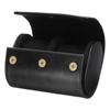 Uxcell Watch Roll Travel Case 2 Slots for Men and Women, Portable Leather Storage Case for Travel, Display, Home Use, Black