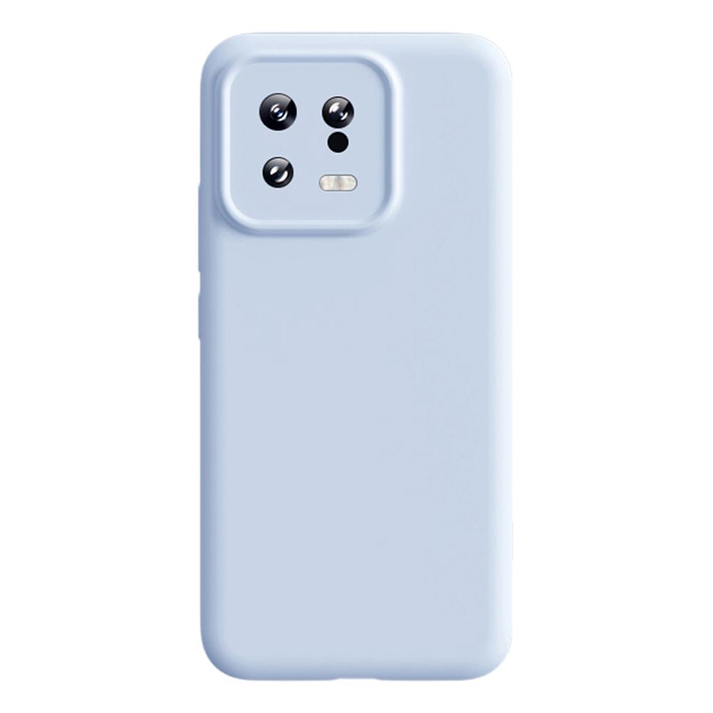 

For Xiaomi 13 Case Compatible with MagSafe Precise Cutouts Liquid Silicone+PC Phone Cover Baby Blue