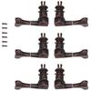 6PCS Fishtail Shaped Bass Tuning Key Pegs Metal Bass Parts Bass Tuners  Electric Bass Guitar