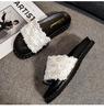 Internet Celebrity Slippers Women's Summer Wear Extra Large Size 41-43 Thick-soled Cool Slippers 2025 New Fashion Versatile Beach Shoes