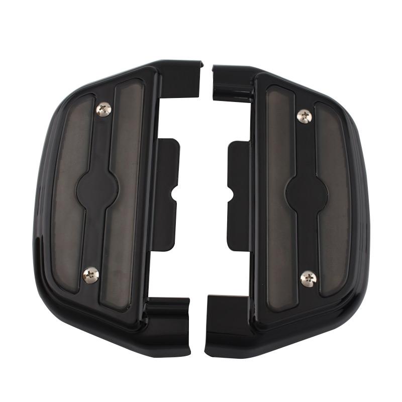 Motorcycle Accessory LED Light Rear Foot Rests Passenger Footboard Floorboard Covers For Harley Davidson Touring Glide Trike