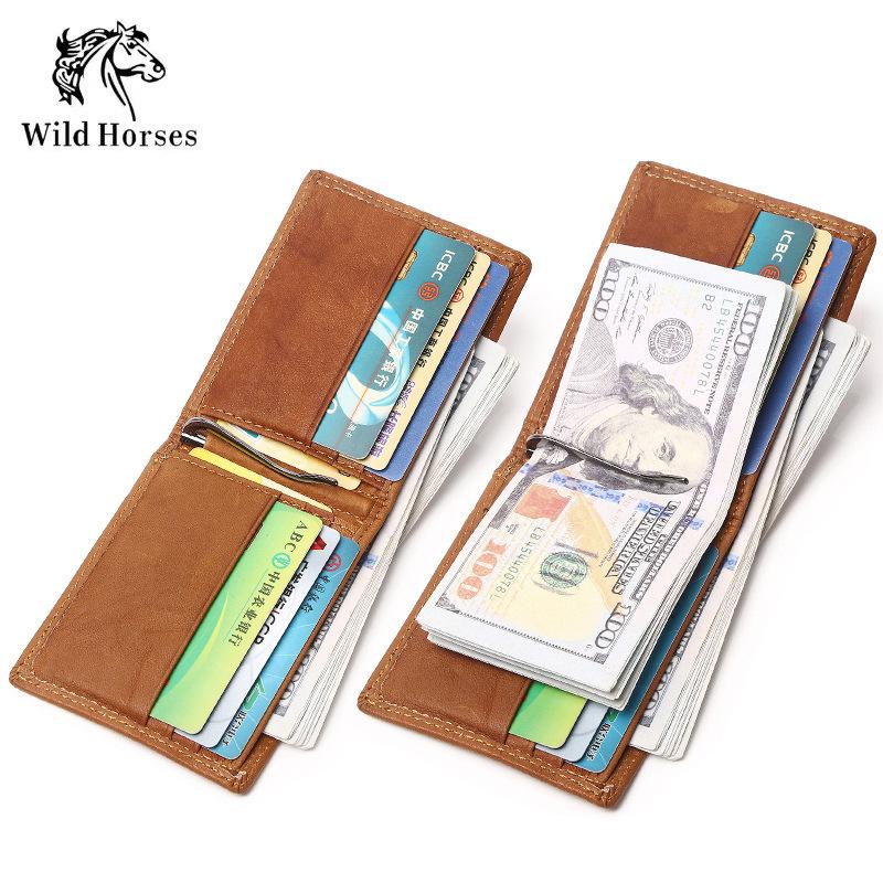 Card Holder, Card Bag,Cow Leather Male Wallet Zipper Pocket Purse Wallets Card Holder Coil Pocket Mini Thin