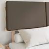 Bed Frame with Upholstered Headboard Taupe 140 x 200 cm