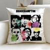 Classic Band BROCKHAMPTON Cushion Cover Soft & Easy-Wash Pillow Case – Versatile for Couch, Bed, Travel and Office