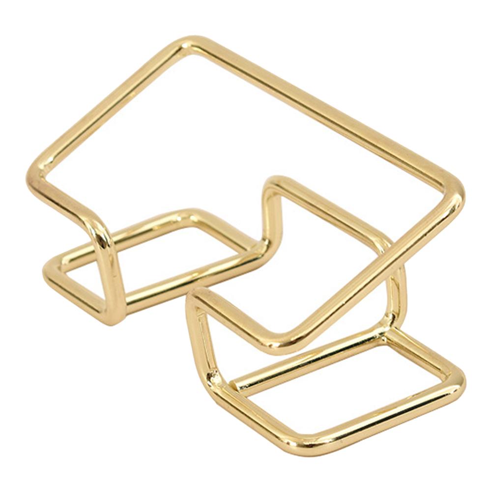 Business Name Card Stand Metal Name Card Display Stand Modern Business Card Organizer Minimalist for Office Desktop Countertop