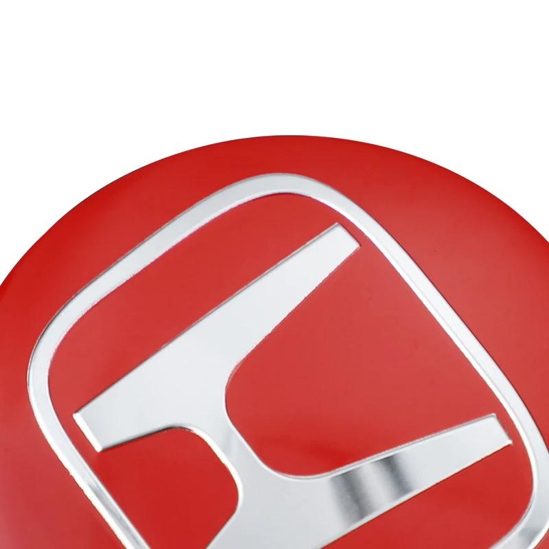 4 Bucăți 56mm Capac Central Butuc Roată Mașină Embleme Autocolante Accesorii Pentru Honda Civic FIT Accord Prelude CRV 5th City CRZ CRX Jazz Acura