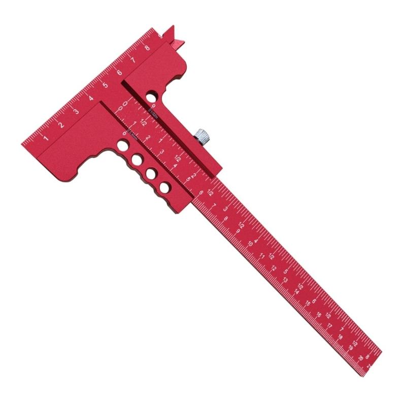 Professional Aluminum Sliding T Square Ruler High Precisions Measuring Tool For Woodworking And Crafting