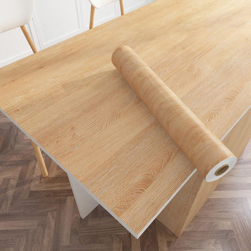 40CM Waterproof Self-adhesive Wallpaper Tables Cabinets Doors Furniture Renovation Wood Grain Oil Resistant And Moisture-proof