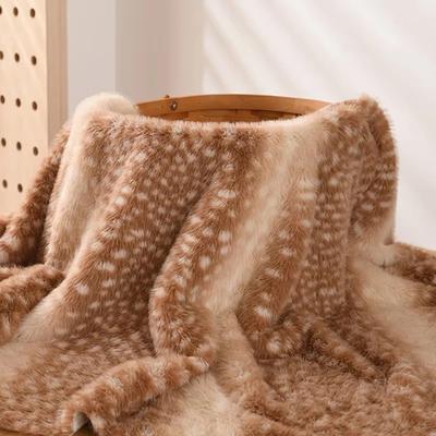 50X160Cm Imitation Mink Fur Fabric Deer Zebra Leopard Printing Handmade Craft Clothing Bag Doll Diy Eco-Friendly Faux Fur Fabric
