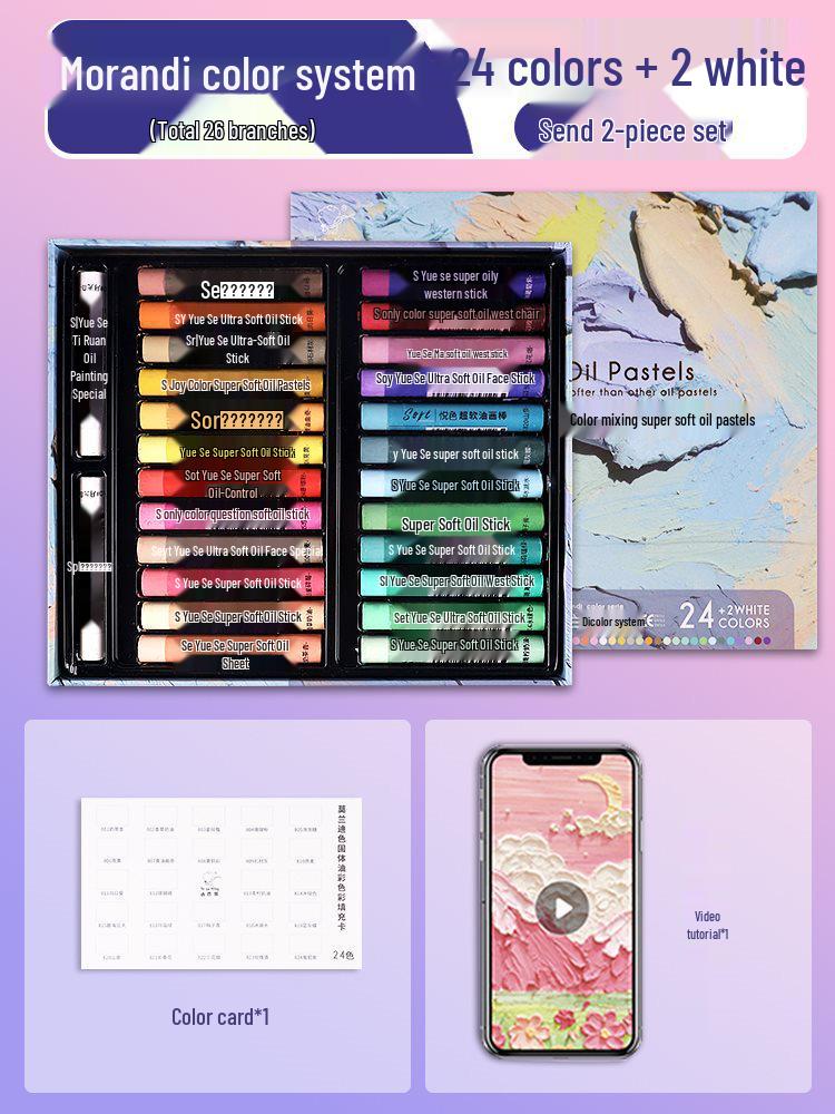 Super Soft Oil Pastel Set with Brush & Scraper Tools - Perfect Crayons for Kids' Birthday Gifts & DIY Projects