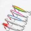 5Pcs Metal Jig Fishing Lures Boxed Set Artificial Hard Bait with Treble Hooks for Freshwater Saltwater Fishing