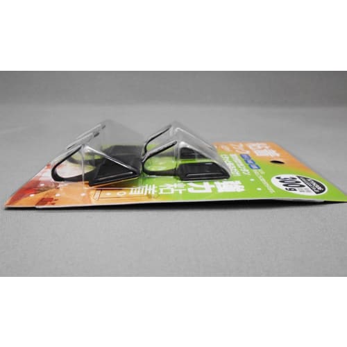 Waki Sangyo Square Adhesive Hooks, 300g Load Limit, Wall Mount, Mini, Slim, Pack of 5, Black, KYH-306