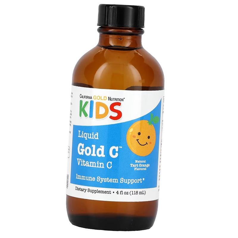 Children's Liquid Gold Vitamin C, California Gold Nutrition 118ml Orange (36427023)