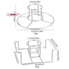 Non-Stick Chicken Roaster Rack Food Grade Stainless Steel Vertical Chicken Holder for Barbecue Cooking Kitchen Accessory