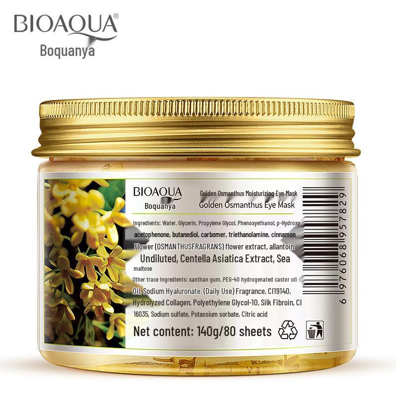 BIOAQUA Osmanthus Eye Mask 80pcs - Moisturizing, Lifting, Firming, and Hydrating Eye Care.