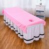 Silky Cotton Washable Wrinkle Resistant White Beauty Bed Sheet Beauty Salon Specific Single Piece Massage Bed Towel with Holes Easy To Dry Bedding