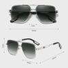 2273 Retro UV400 Double Beam Aviator Sunglasses - European & American Sports Style