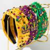 Carnival Bead Inlaid Rhinestones Clown Resin Eyes Headband Fashion Trend Holiday Hair Accessories