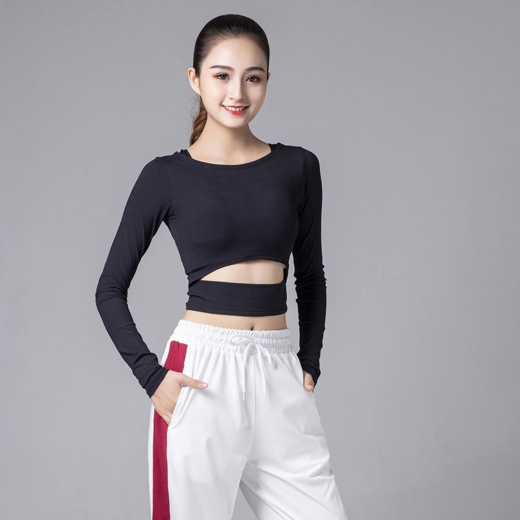 Sexy Women Yoga T-shirts Solid Black White Sports Tops Casual Gym Tees For Female Leisure Running Cycling T-shirts Short Sleeve Tees Girls Casual Tee