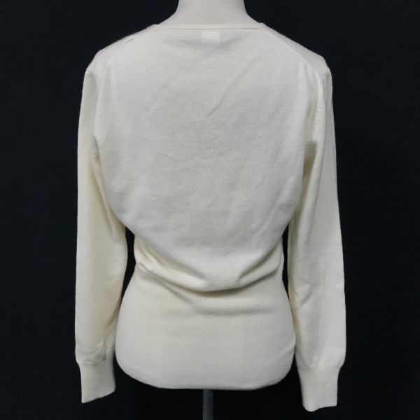 Italy Aida Barni Cashmere 100% Cardigan Women M Ivory Sweater Tops