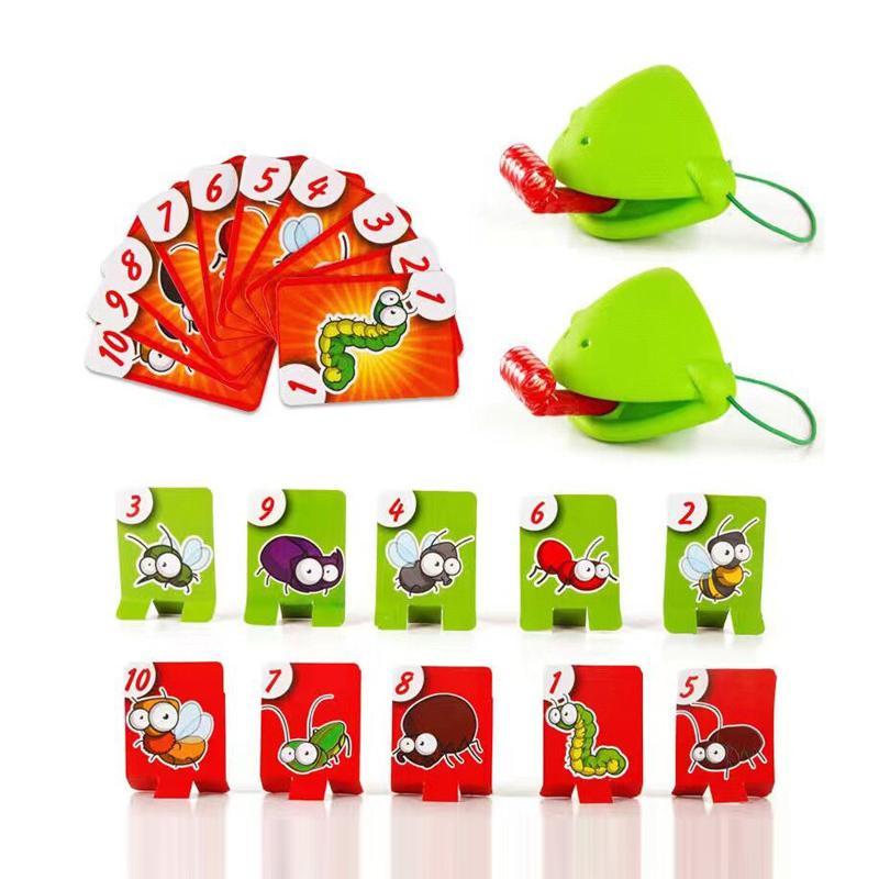 Lizards Mask Toy Frog Tongue Sticking Funny Parent Child Interactive Desktop Toy