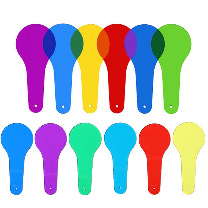 6pcs/set Transparent Board Physics Teaching Supplies Scientific Observation Game Props Montessori Busy Board Game Gift TMZ