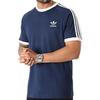 Adidas Originals Trefoil Logo Striped Crew Neck Short Sleeve T-Shirt Men T-Shirts Blue HK7279