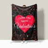 Valentine's Day couple gifts digital-printed polyester Bedroom velvet flannel soft sofa cover blanket Fleece soft sofa cover