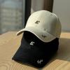 2026New embroidered letter baseball cap for men and women, versatile hard-top duckbill cap for casual sports, makes the face look smaller and