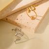 Elegant Snake-Shaped Geometric Titanium Steel Open Ring for Women – Non-Fading, Versatile Luxury Jewelry.