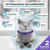 2026 New 4-Pack Cat Calming Collar, Anxiety Relief for Cats, Adjustable Soothing Necklace, Purple