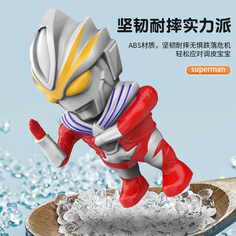 Children'S Aote Superman Water Doll Water Gun Water Toy Model Ornament < Unk > Press Type Water Spray Gift