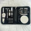 Men's Travel Grooming Set: Nail Clippers, Toothbrush, Razor, Double-Sided Mirror