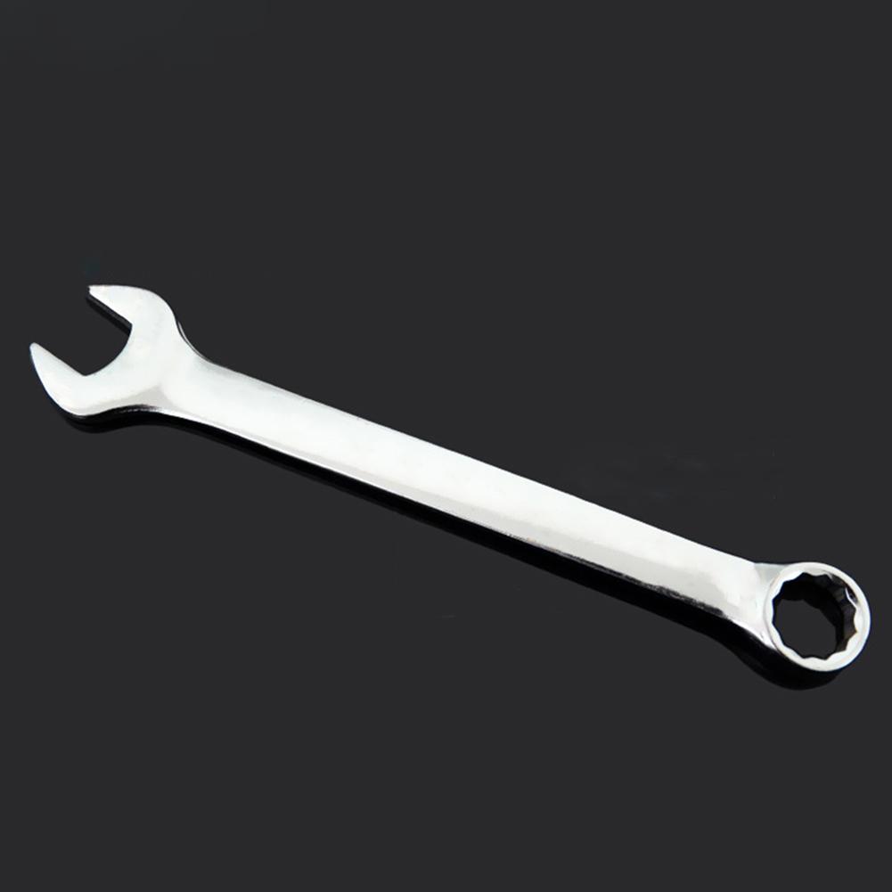45 Steel Double Head Spanner 6mm Metric Open Box End Combo Wrench Heat Treated High Hardness Electroplated Rust Proof RepairTool