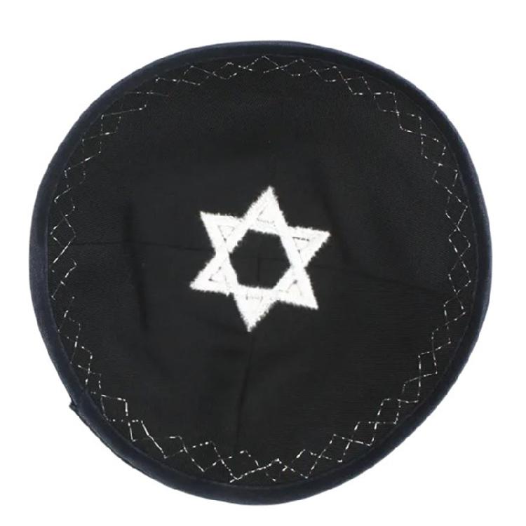 Embroidered Kippa Hat for Men Breathable Israel Yarmulke Hat for Synagogue Event