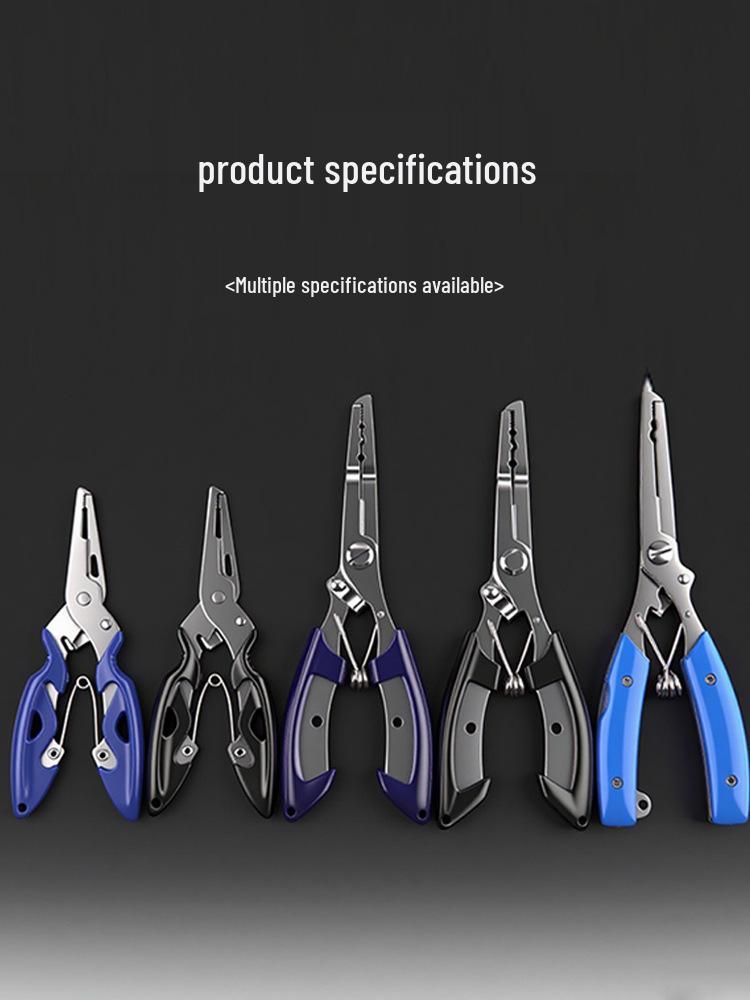 Portable Multifunctional Fishing Pliers: Stainless Steel Line Cutter, Split Ring Opener, Hook Remover