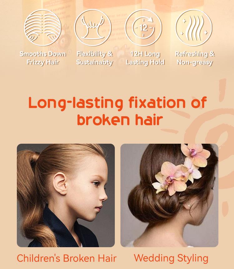 Children's Flyaway Hair Wax Stick - 20g, Anti-Frizz Styling & Taming Cream, Large Capacity
