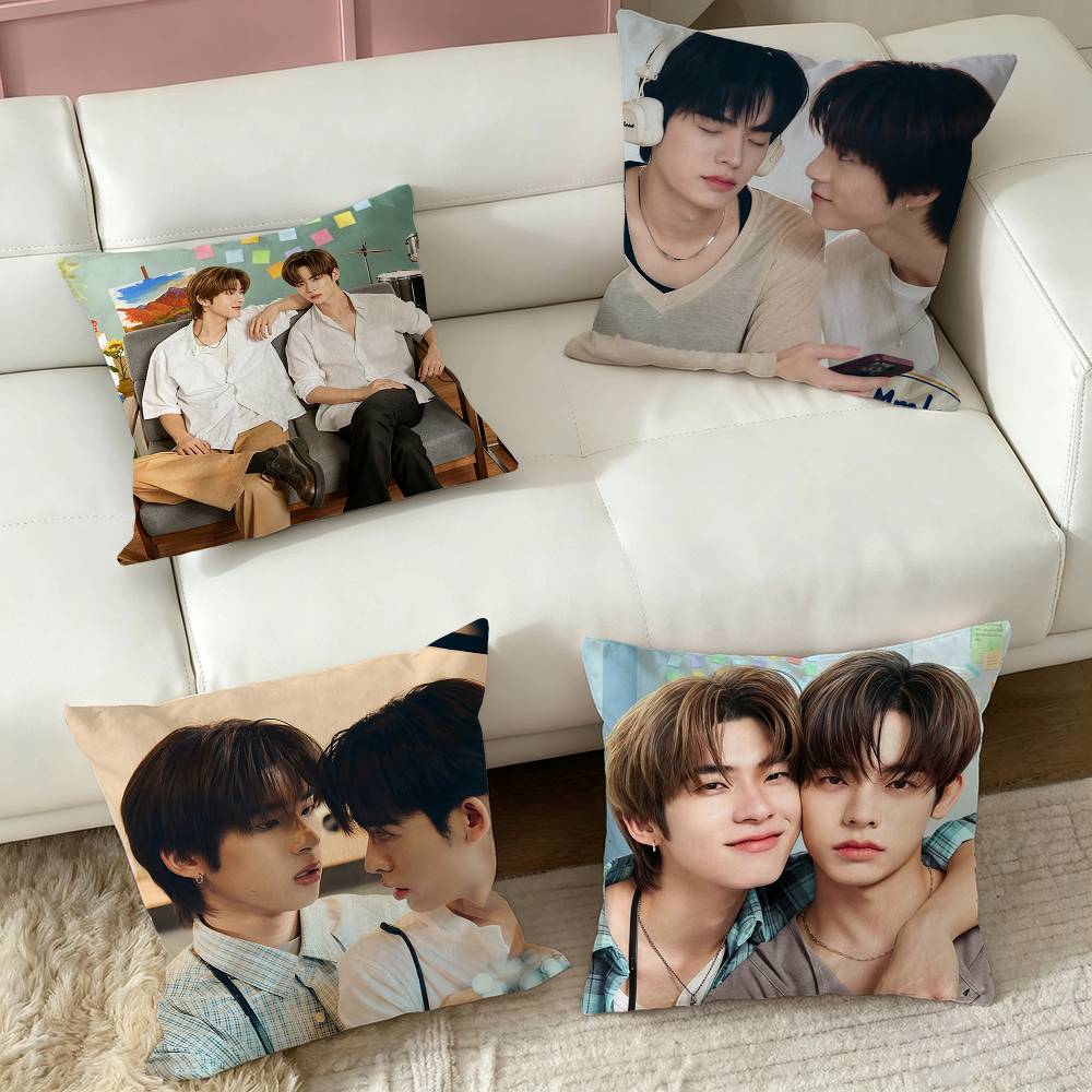 Love TV Duang with You Pillow Case Square Double-Sided Sofa Cushion Cover Bedroom Bedside Pillow