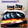 3pcs Fast and Furious Pattern Bedding Set Duvet Cover Set Includes Duvet Cover &pillowcases, Perfect All Season Bedroom Decoration & Gift
