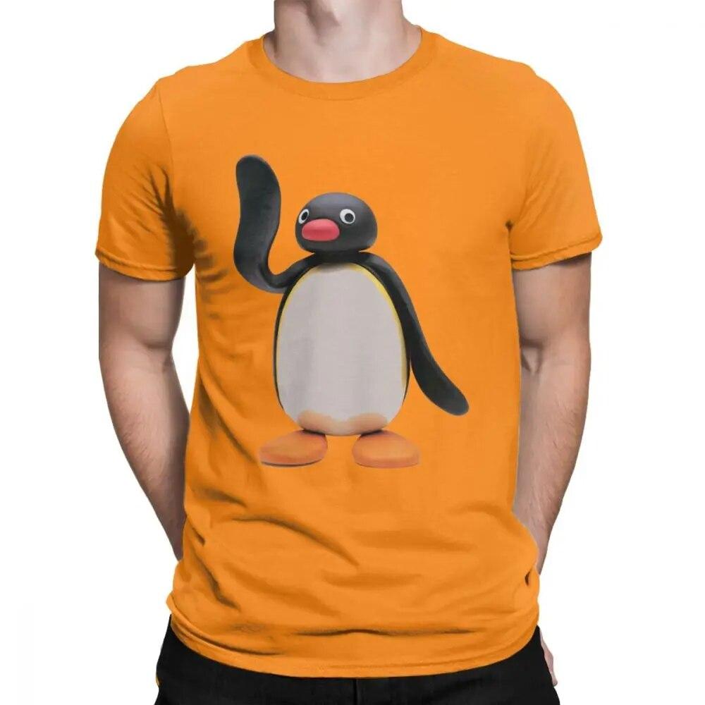

Новинка Pingu The Penguin Футболка унісекс, бавовняна футболка серії мультфільм мем, діти 80-х, 90-х, ретро, ​​милий великий унісекс 2XL