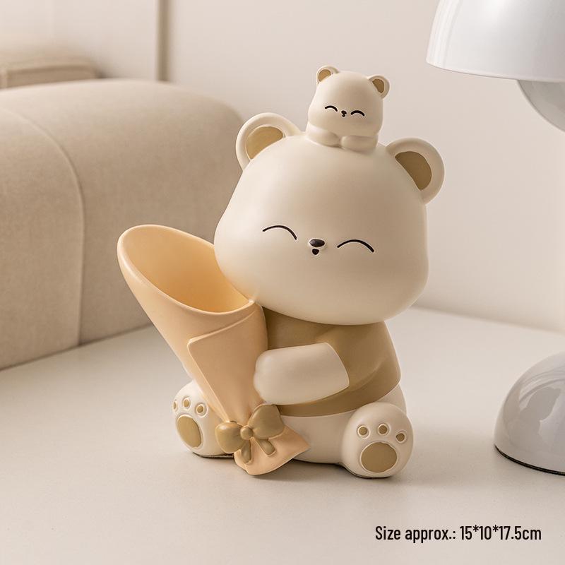 

Очаровательный декор «Мишка с букетом» для прихожей, гостиной, винного шкафа, тумбы под телевизор, офиса или рабочего стола — идеальный подарок на новоселье.