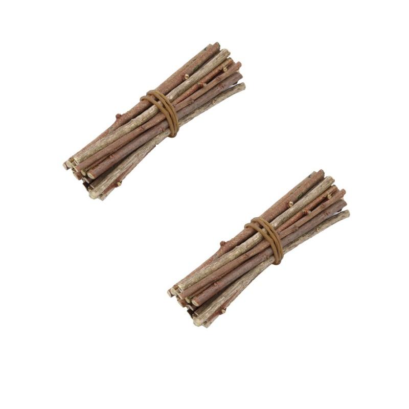 20/40/60PCS Wood Sticks for Crafts Wood Log Sticks Natural Mini Twigs Sticks for Photo Props DIY Crafts Home Decorations