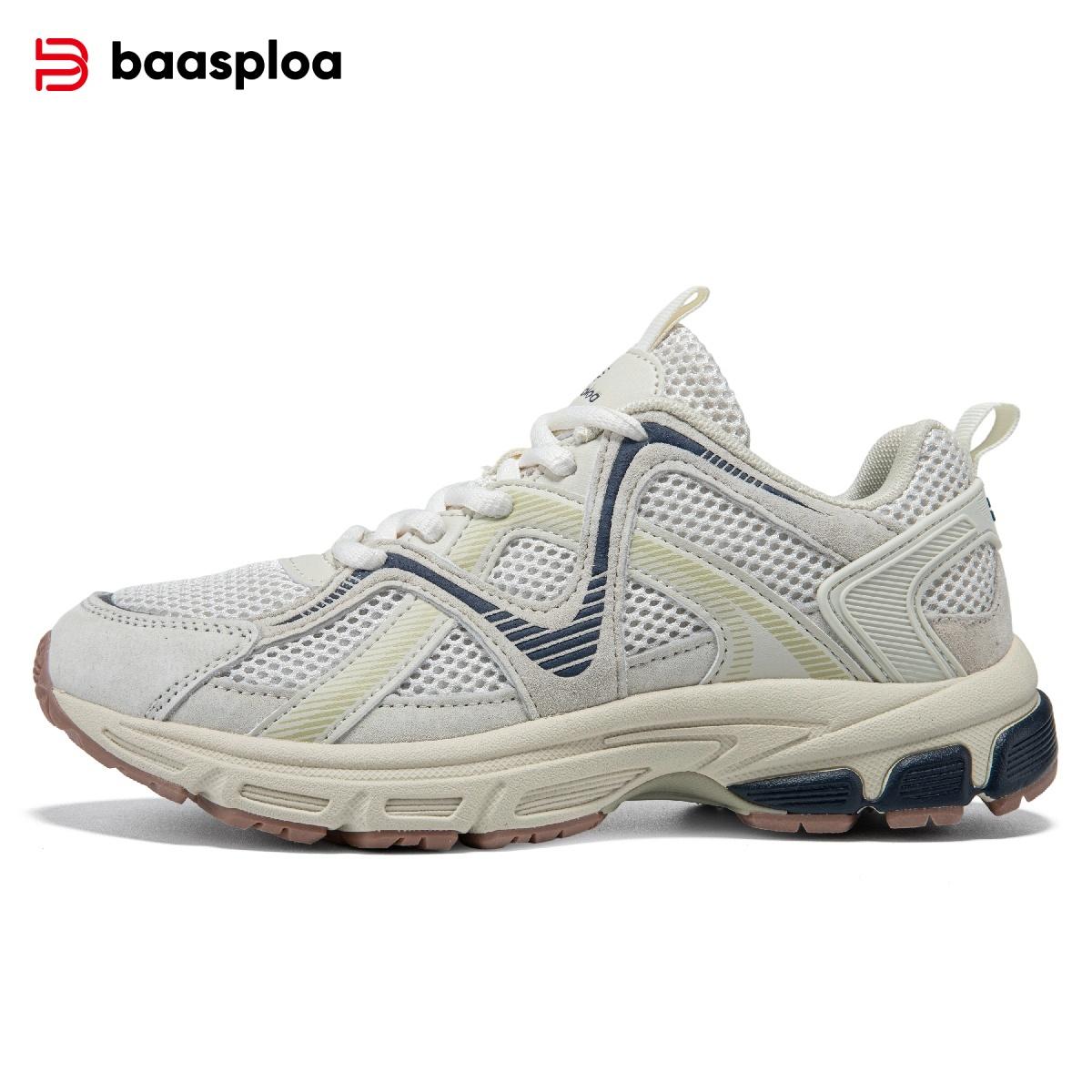 

Женские кроссовки для бега Baasploa Удобная обувь для ходьбы Сетчатые Дышащие Кроссовки Нескользящая Подошва Подходят для Тенниса Повседневная Модная Одежда Для улицы 38